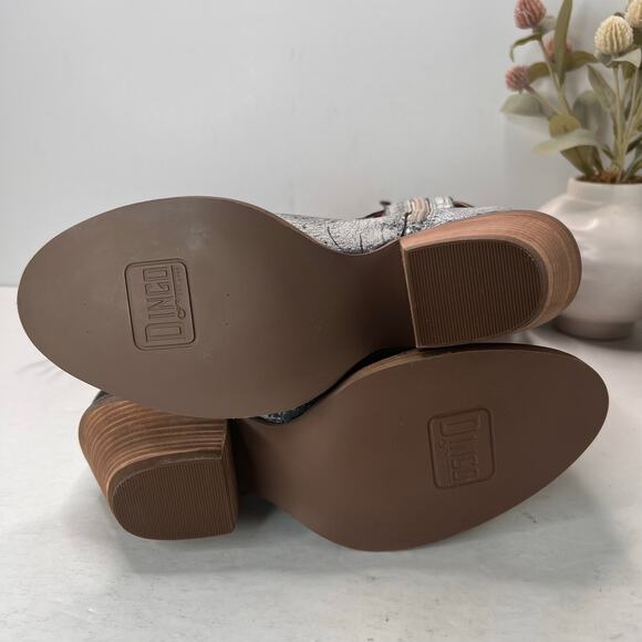 Dingo Western Southwest Neoprene Knee High Boot Black/White/Red Women 7M NWB - Picture 9 of 11